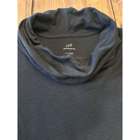 J Jill Tunic Size Large 100% Pima Cotton Cowl Neck Pullover Top Blouse Shirt - Picture 2 of 14